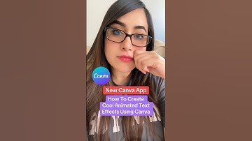 How To Create Cool Animated Text Effects On Canva! #canvatutorial