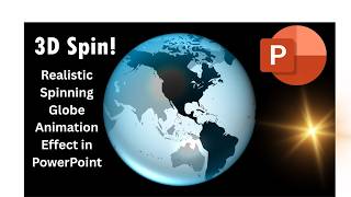 🔥✅Realistic Spinning Globe Animation Effect in PowerPoint