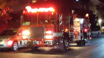 LAFD Engine 7 (Reserve) Responding and Arriving