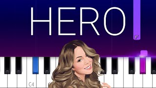 Mariah Carey - Hero  | Piano Tutorial