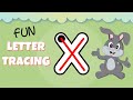 How to write the lowercase letter x  lowercase alphabet for kids