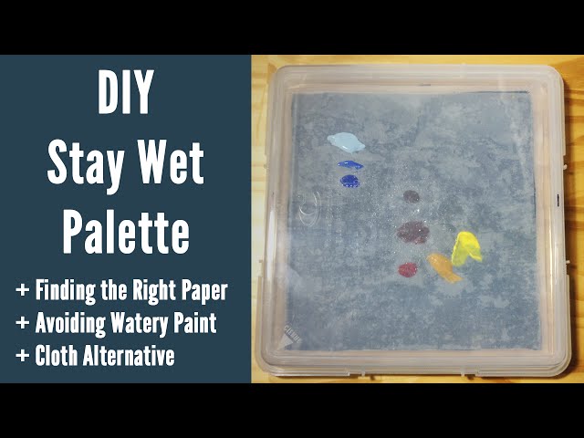 DIY Wet Palette: Keep Acrylics From Drying Out for Hours! — Steemit