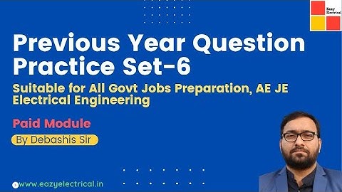 Previous year Question Practice Session Set 6 I WBPHIDCL 2022 I BSF JE 2022 I DDA 2022 I Technician