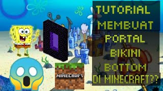 cara membuat portal dunia Spongebob?😱 di Minecraft