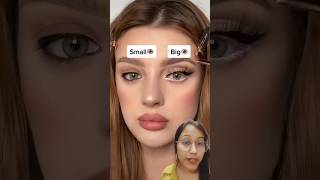 Small or big eyes makeup hack #makeup #makeuphack #makeuptutorial #eyemakeup