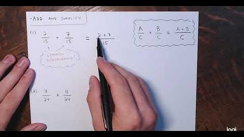 Add and Subtract Rational Expressions with a Common Denominator