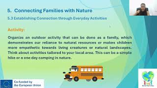 ECO Families Upskilling Course: Module 5 – Connecting Families with Nature