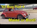 1963 vw beetle road trip  maine or bust