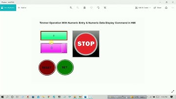 Timmer with Numeric entry & Numeric Data Display Command in Delta (DOPSOFT) HMI - 5th Lecture