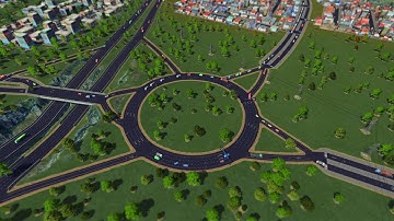 How to Create More Efficient Roundabouts ► Cities Skyline Tips
