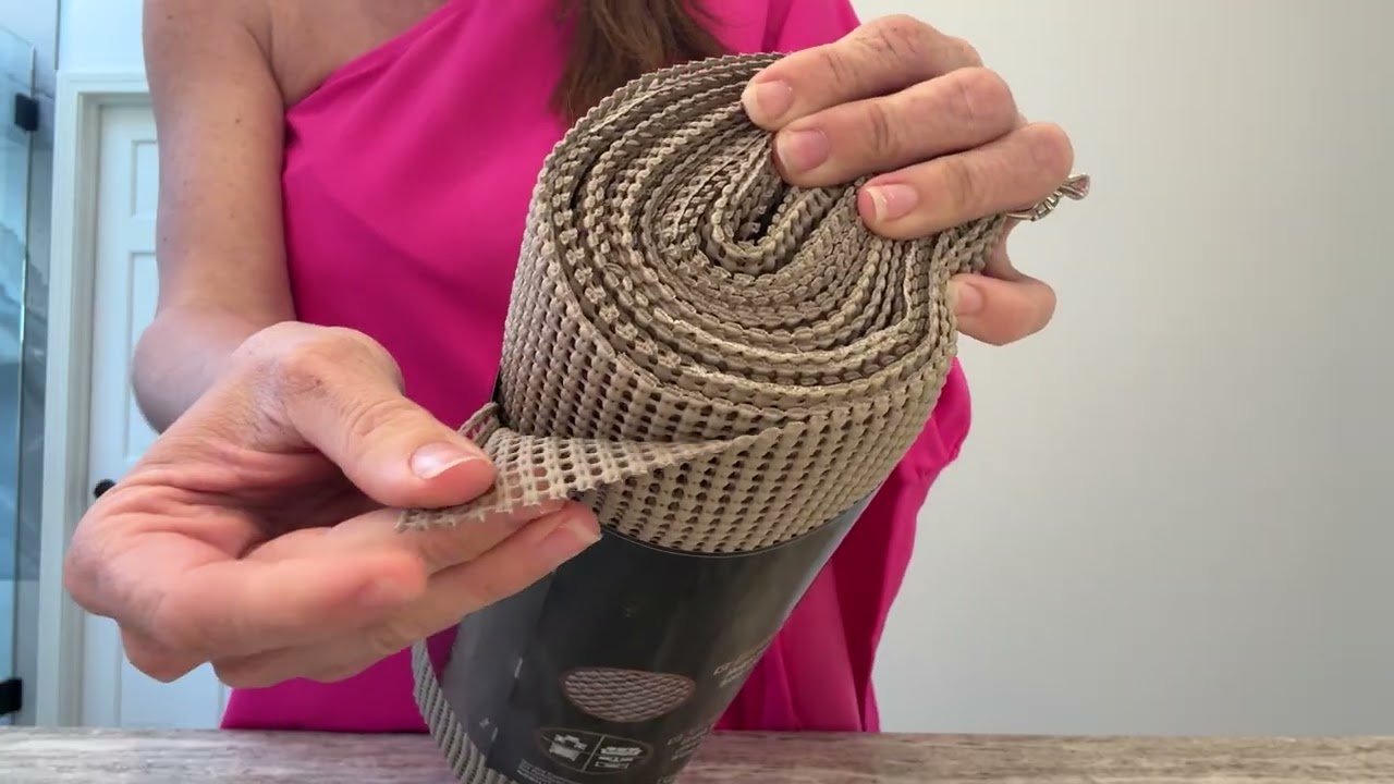 GORILLA GRIP powerGRIP Drawer Shelf and Cabinet Liner- why this works so well!