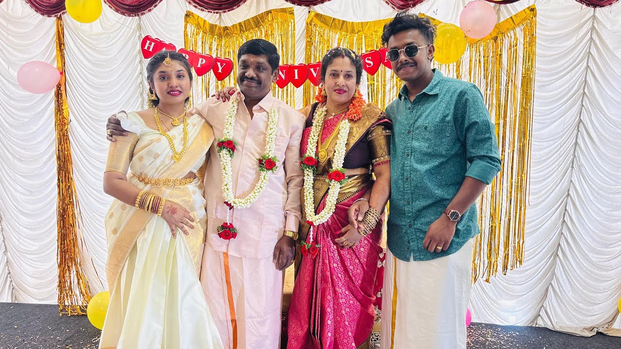 Celebrating 25th sliver jubilee ￼anniversary ￼of mummy, daddy 🫶🏻❤️