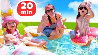 ¡Los mejores juegos con Bianca! Diversión en la Piscina con sus Bebés - Videos de Juguetes by ¡Hola, Bianca! Juegos para niños 20,857 views 1 month ago 21 minutes