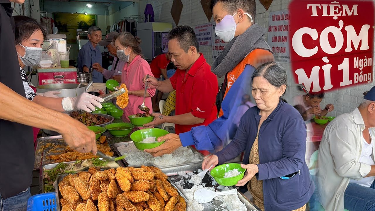 Quán Cơm Trưa chỉ cần 1.000 đồng ấm lòng người lao động chất lượng 4-5 món bán 300 suất mỗi ngày