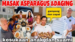 MASAK ASPARAGUS DAGING KAMBING  DI SUKAI MERTUA \u0026KELUARGAKU GAMPANG DAN CEPAT,BELI KURSI BARU ‼️