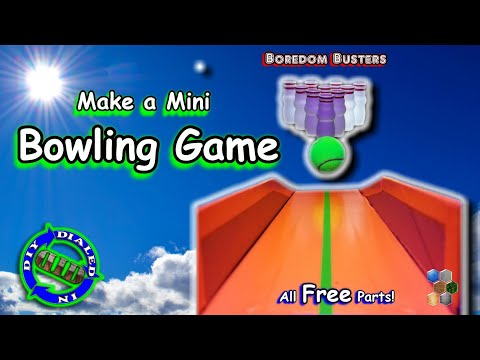 Make A Mini Bowling Game From FREE Parts - Boredom Busters