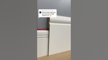 Skirting board covers can hide wires too #shorts