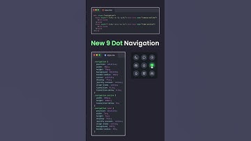 New 9 Dot Navigation |#shortsfeed #shortsvideo #shorts #html5css3 #javascript #programming