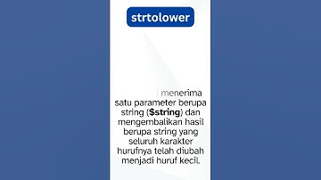 strtolower pada PHP #short #shorts #shortvideo
