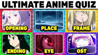 ANIME ULTIMATE QUIZ 🔥 REAL ANIME FAN? | Openings, OST, Characters & Scenes screenshot 3
