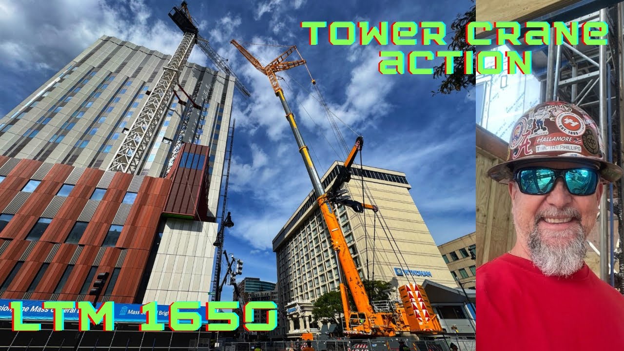 Демонтаж башенного крана с помощью мобильного крана Epic!