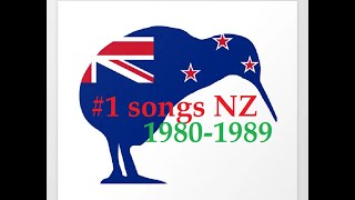 #1 songs of New Zealand 80's charts (19801989)