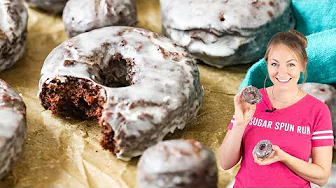 Old-fashioned, Glazed Chocolate Donuts Made WITHOUT Yeast thumbnail