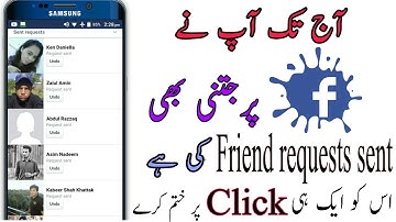 how to cancel facebook friends requests in one click urdu/hindi by technical faridullah