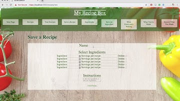 Rails Project Walkthrough - My Recipe Box