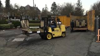 Removing the presses at The Napa Valley Register