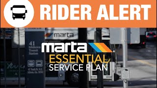 Rider Alert: MARTA's Essential Service Plan begins Monday, April 20, 2020 screenshot 5