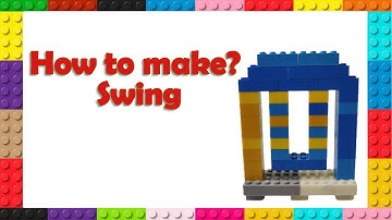 How to make a Swing with Building Blocks/Blocks Swing/Block Games/Blocks Toys/