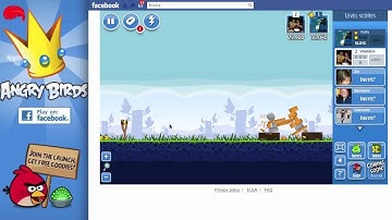 Angry Birds facebook level 1-20 Poached Eggs Walkthrough 3 stars gameplay video tutorial chrome HD