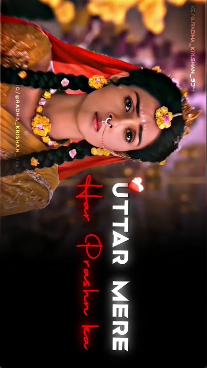 UTTAR MERE HAR PRASHN KA TUMNE DIYA KANHA🥺💔#youtubeShots #radhakrishan #status_king_934 #broken #sad
