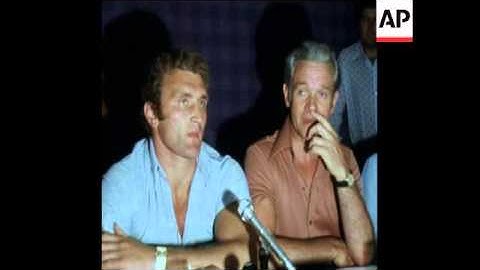 SYND 27 6 75 JO BUGNER PRESS CONFERENCE BEFORE MATCH AGAINST MUHAMMAD ALI