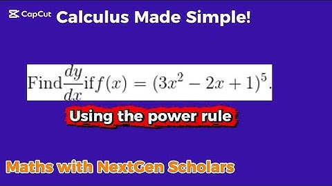 Differentiation Using the Chain Rule – (Power Rule Inside a Composite Function)