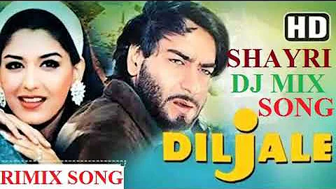 Shaam Hai Dhuaan Dhuaan | Diljale | Ajay Devgan | Madhoo | शायरी मिक्स | Rimix Song (old is gold)