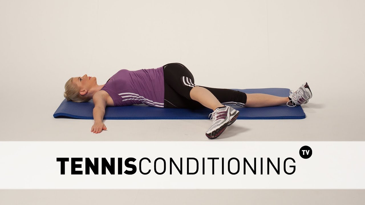 Oblique Stretch & Abductor Stretch Supine CrossOver Tennis