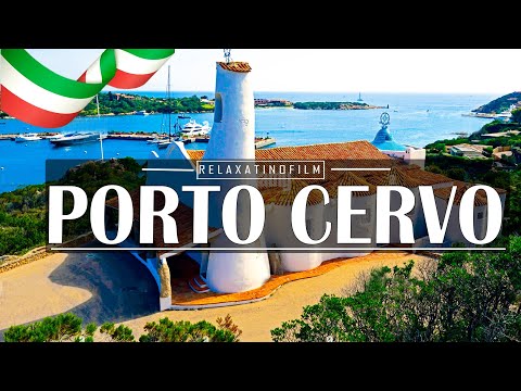 Beautiful Porto Cervo, Sardinia 4K • Relaxing Italian Music, Instrumental Romantic •Video 4K UltraHD