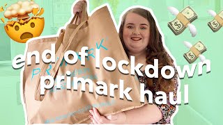 END OF LOCKDOWN PRIMARK HAUL | clothes, shoes and more | plus size try on haul | 2021