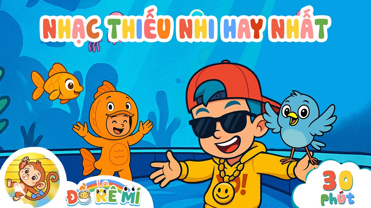 Cá Vàng Bơi, Con Chim Vành Khuyên, Chị Ong Nâu Và Em Bé | Lk Nhạc Thiếu Nhi Sôi Động Hay Nhất Cho Bé