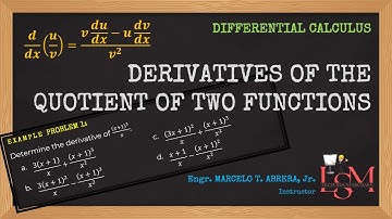 Derivatives of the Quotient of Two Functions | Differential Calculus