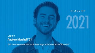 Meet Andrew Marshall 21, Commencement National Anthem Singer
