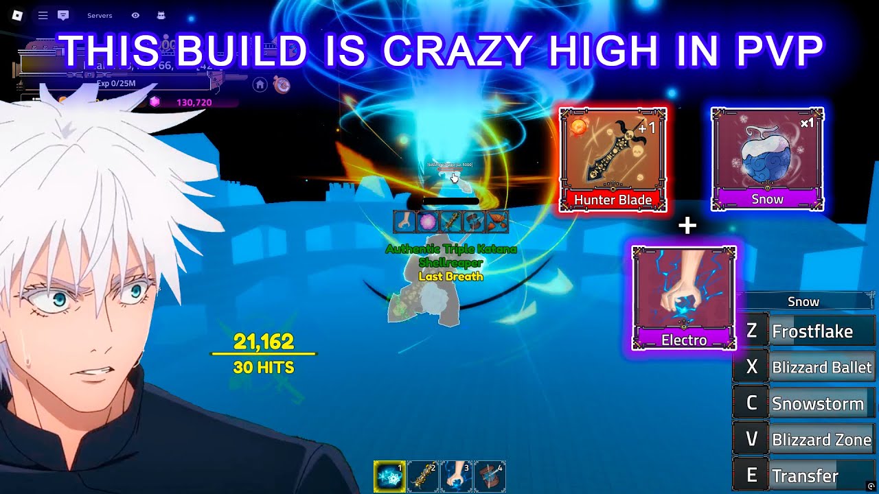 Snow V2 + Hunter Blade makes People Be SCARED in King Legacy Update 9!