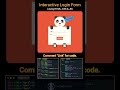 interactive login page using HTML CSS JavaScript #coding #bca #programming #viral #shorts