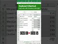 Keyboard shortcut to copy cells with formulas to the right
