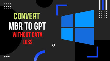MBR To GPT Convert Without Data Loss.