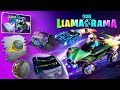 FORTNITE X ROCKET LEAGUE CROSSOVER - All "LLAMA RAMA" Challenges For FREE Rewards In Fortnite!