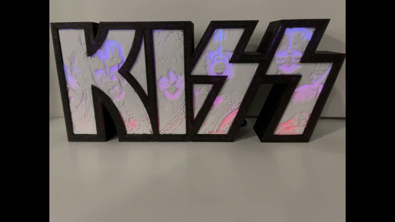 KISS Litho Light Box v2 - current band members