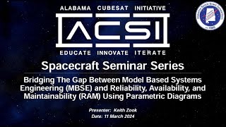 Celebrity ACSI S3: Bridging The Gap Between MBSE and RAM Using Parametric Diagrams Wealth